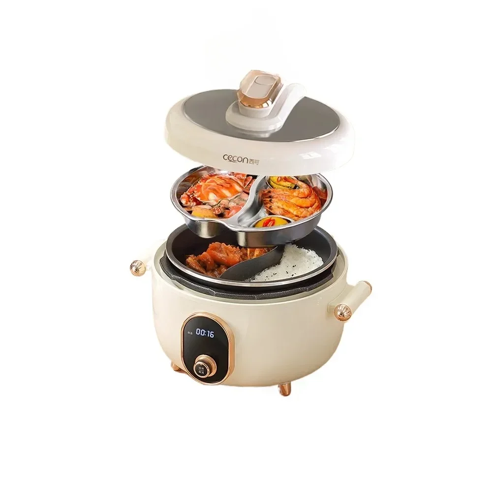 Yuanyang-Olla 2-in-1 high-voltage electric rice cooker, multi-functional household pot, two-jar, two-glass rice cooker 
Yuanyang-Olla 2-in-1 high-voltage electric rice cooker, multi-functional household pot, two-jar, two-glass rice cooker