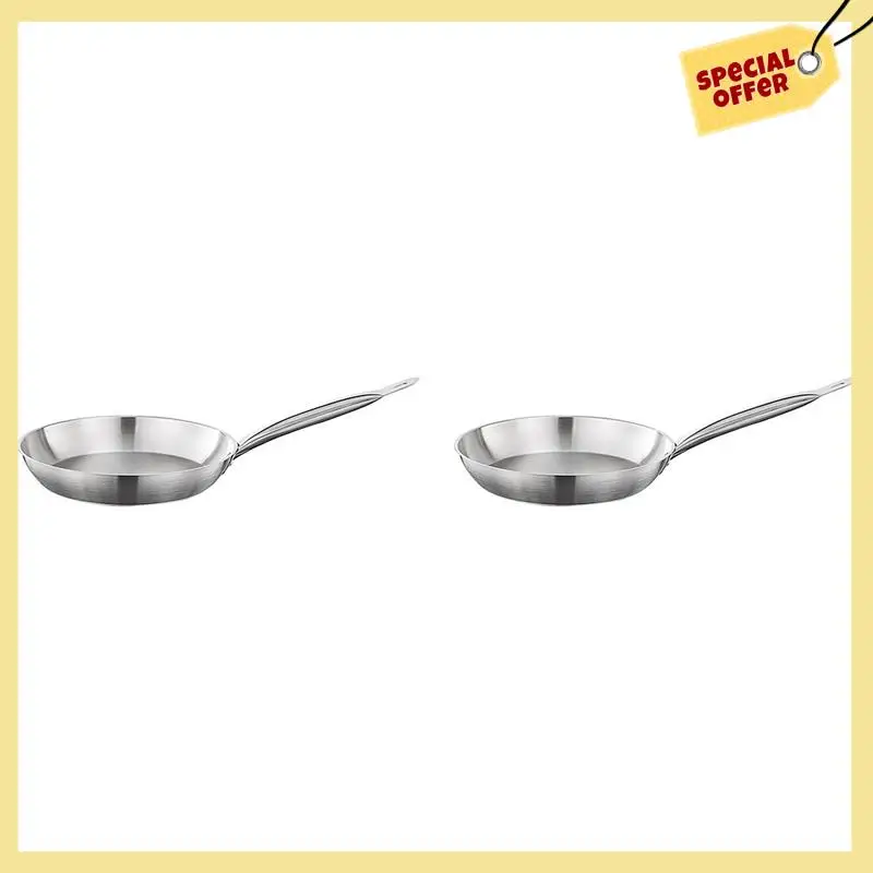 -BABQ 2X Kitchen 20Cm Induction Frying Pan Stainless Steel Frypan Skillet Cookware Accessories Cooking Tools
-BABQ 2X Kitchen 20Cm Induction Frying Pan Stainless Steel Frypan Skillet Cookware Accessories Cooking Tools