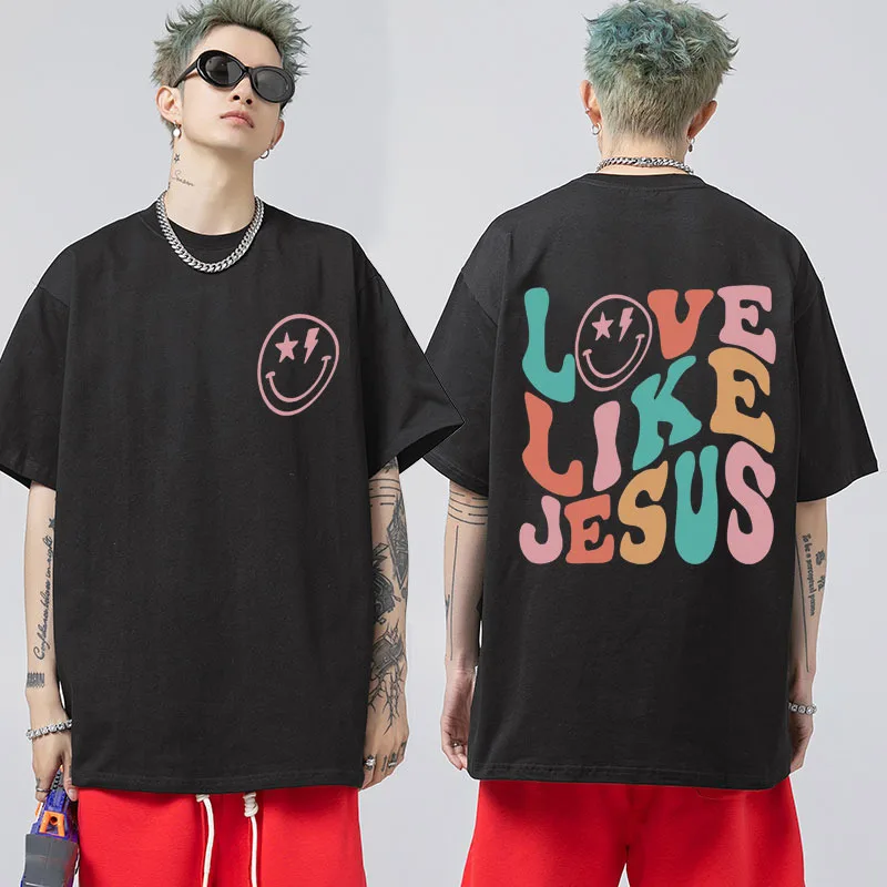 Love Like Jesus T Shirt Christian Jesus Crewneck Cute T-shirts Men's Women's Clothes Fashion Casual Oversized Tee Shirts Tops
Love Like Jesus T Shirt Christian Jesus Crewneck Cute T-shirts Men's Women's Clothes Fashion Casual Oversized Tee Shirts Tops
