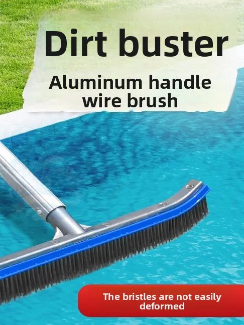 Carnalu Stainless Steel Pool Brush Retractable Handle 18 Inch Algae Brush Fish Pond Water Landscape Pool Cleaning Tool
Carnalu Stainless Steel Pool Brush Retractable Handle 18 Inch Algae Brush Fish Pond Water Landscape Pool Cleaning Tool