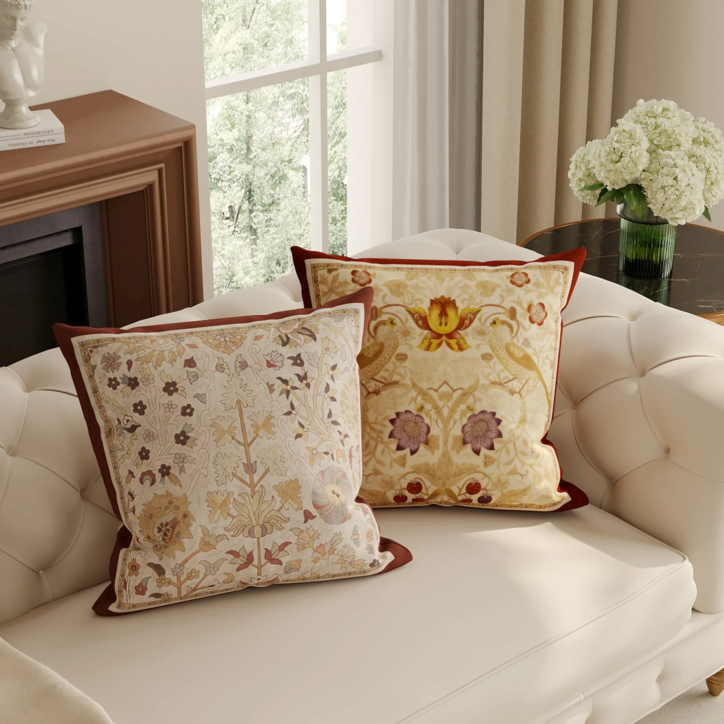 American Retro Pillow Home Use Atmosphere Sofa Pillow Bedroom Bed Headrest Pad with Core Square Printed PP Cotton Filling
American Retro Pillow Home Use Atmosphere Sofa Pillow Bedroom Bed Headrest Pad with Core Square Printed PP Cotton Filling