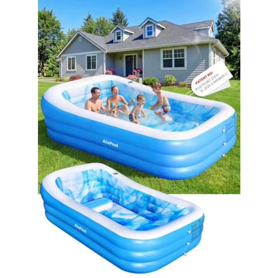2026 Large Inflatable Pool with Big Backrest Seat Oversized Thickened Blow Up Pool for Adult Durable Family Swimming Pool Summe
2026 Large Inflatable Pool with Big Backrest Seat Oversized Thickened Blow Up Pool for Adult Durable Family Swimming Pool Summe