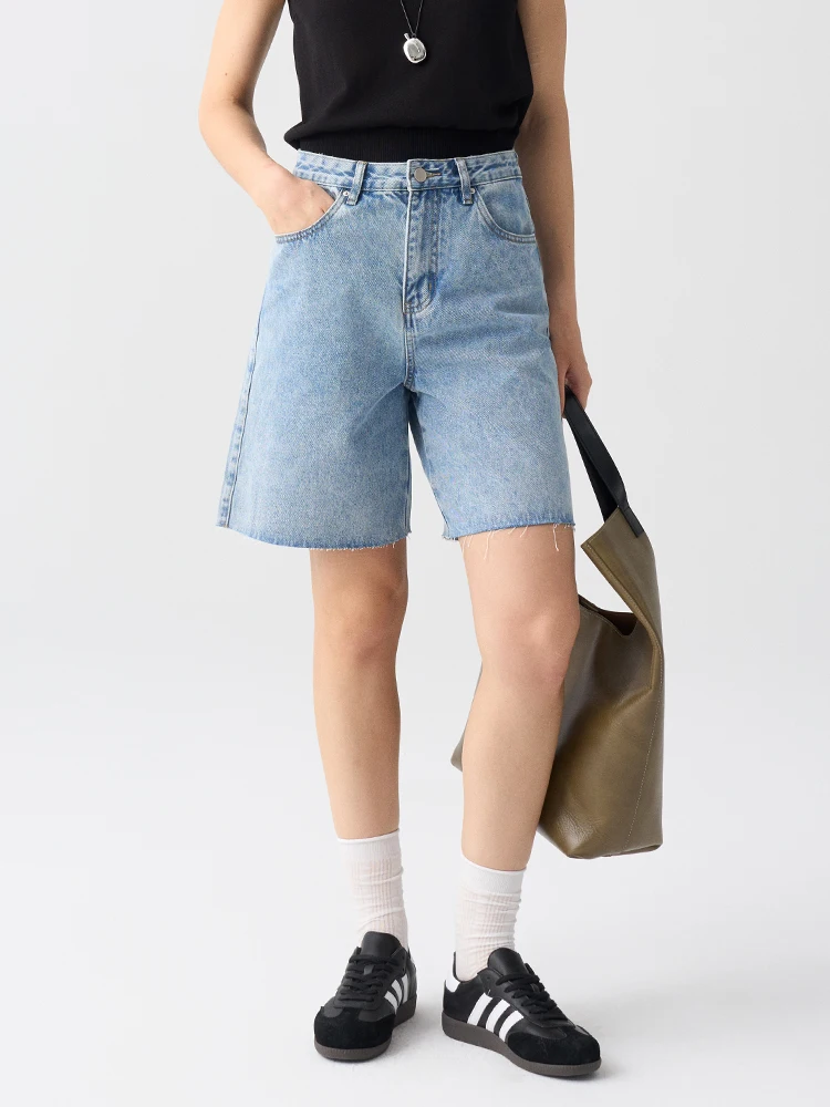 Джинсы VDH Studio: повседневные, с высокой талией, свободного кроя, прямые, длиной до колена, на молнии, для женщин, летние
Джинсы VDH Studio: повседневные, с высокой талией, свободного кроя, прямые, длиной до колена, на молнии, для женщин, летние