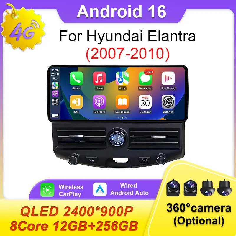 12.3-дюймовый мультимедийный центр Android 16 для Hyundai Elantra 2007-2010 с функцией разделения экрана, 8-ядерный процессор, стерео-радио, беспроводной Carplay, GPS-навигация
12.3-дюймовый мультимедийный центр Android 16 для Hyundai Elantra 2007-2010 с функцией разделения экрана, 8-ядерный процессор, стерео-радио, беспроводной Carplay, GPS-навигация