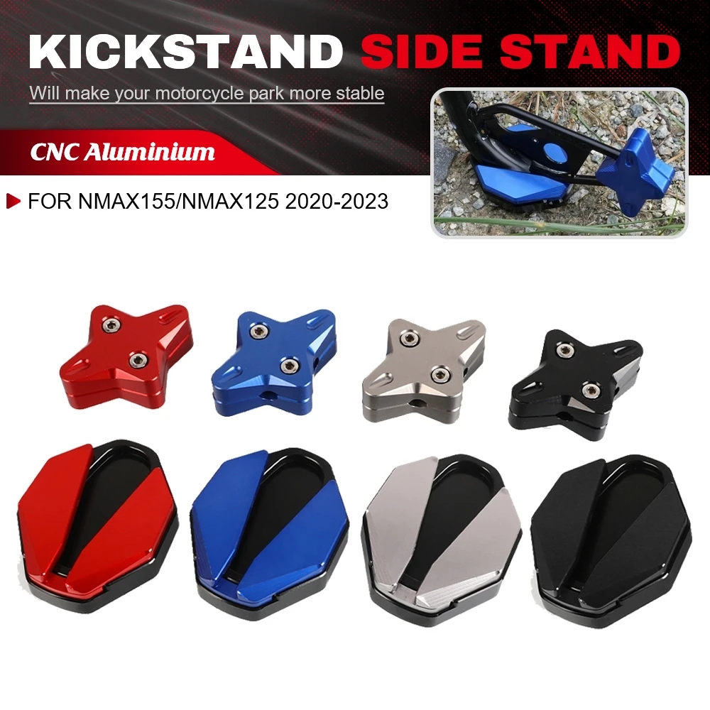 Motorcycle CNC Accessories Kickstand Side Stand Extension Pad Support Plate Enlarge For YAMAHA NMAX155/NMAX125 2020-2023
Motorcycle CNC Accessories Kickstand Side Stand Extension Pad Support Plate Enlarge For YAMAHA NMAX155/NMAX125 2020-2023