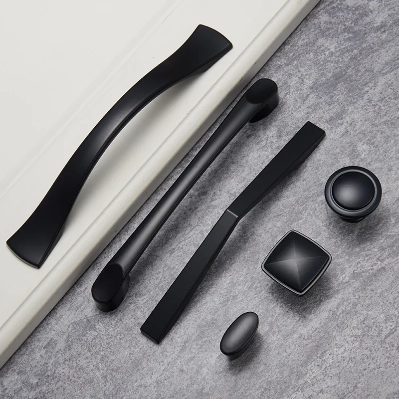Zinc Alloy Black Cabinet Knobs and Handles Drawer Handles Knobs for Furniture Kitchen Pulls and Knobs for Cabinets
Zinc Alloy Black Cabinet Knobs and Handles Drawer Handles Knobs for Furniture Kitchen Pulls and Knobs for Cabinets
