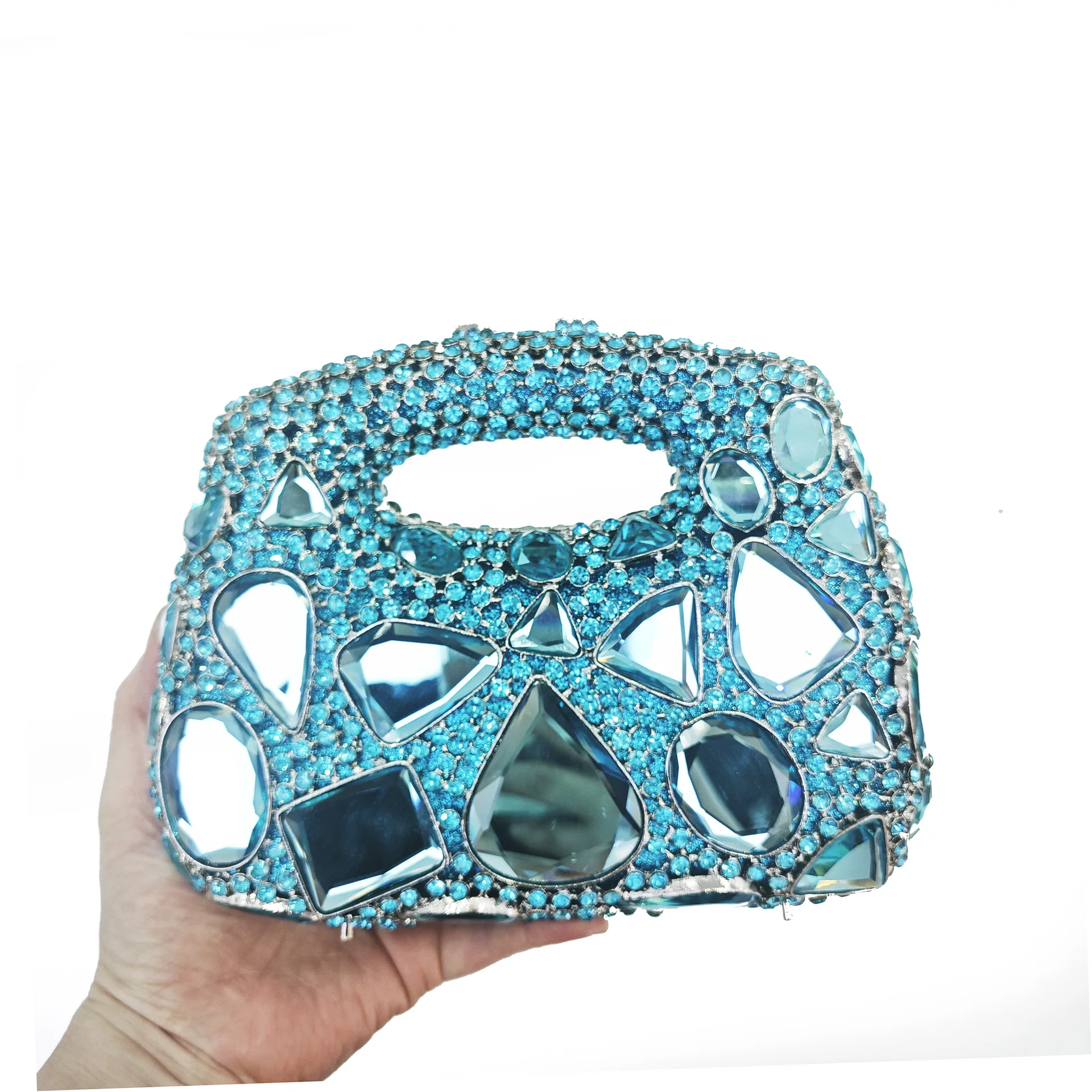 XIYUAN женский светло-голубой кошелек-клатч с кристаллами, вечерние сумки Minaudiere с большими камнями, свадебные сумки с бриллиантами, кошельки для свадебной вечеринки
XIYUAN женский светло-голубой кошелек-клатч с кристаллами, вечерние сумки Minaudiere с большими камнями, свадебные сумки с бриллиантами, кошельки для свадебной вечеринки