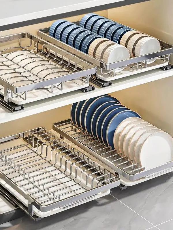 Pull out Drain Ra Stainl Steel Kitchen Cabinet Der Sle Bowl Plate Storage elf Multi Layer Drain Organizer Home Use
Pull out Drain Ra Stainl Steel Kitchen Cabinet Der Sle Bowl Plate Storage elf Multi Layer Drain Organizer Home Use