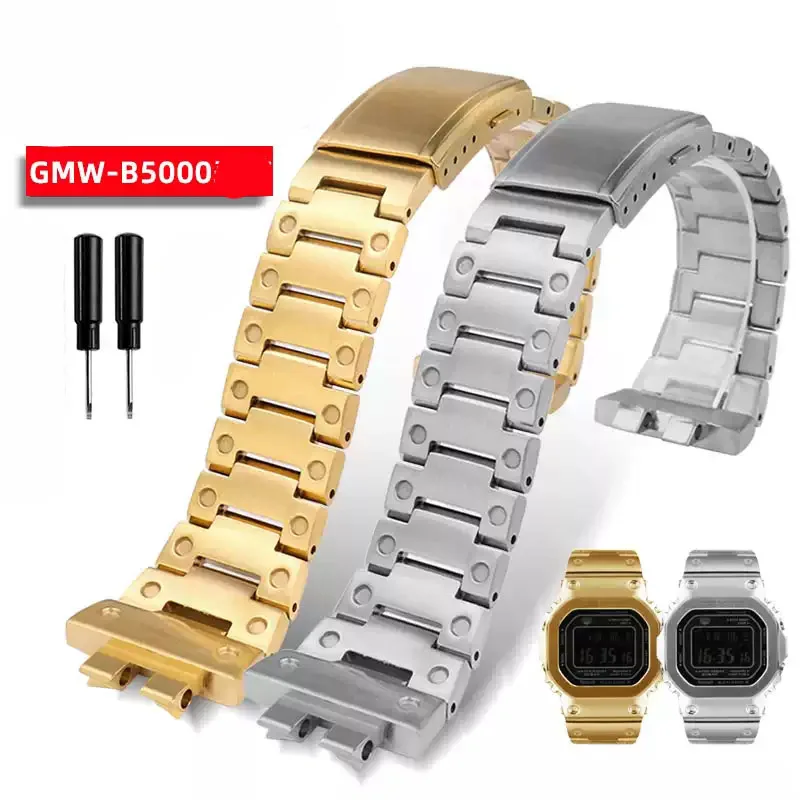 For Casio G-SHOCK 35th Anniversary Small Square 3459GMW-B5000 Watch Accessories Steel Watch with Stainless Steel Chain bracelet
For Casio G-SHOCK 35th Anniversary Small Square 3459GMW-B5000 Watch Accessories Steel Watch with Stainless Steel Chain bracelet