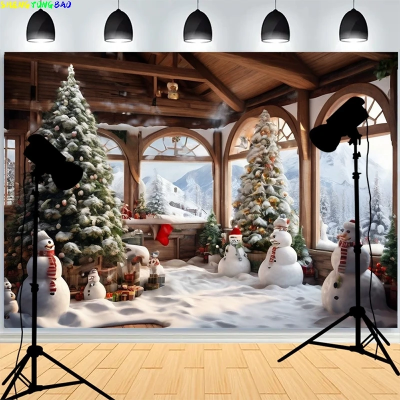 Christmas Day Photography Backdrops Snowman Xmas Eve Fireplace Window Family Party Portrait New Years Studio Background XH-68
Christmas Day Photography Backdrops Snowman Xmas Eve Fireplace Window Family Party Portrait New Years Studio Background XH-68