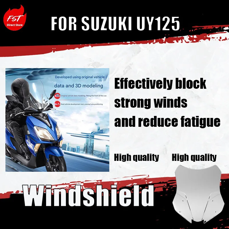 For SUZUKI UY125 Pedal Thickened Front Windshield Modification Accessories Motorcycle Front Windshield Windscreen Protection
For SUZUKI UY125 Pedal Thickened Front Windshield Modification Accessories Motorcycle Front Windshield Windscreen Protection