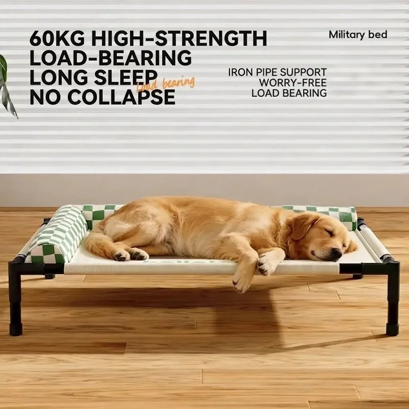 Elevated Dog Bed Summer Dog House 4 Seasons Universal Removable Washable Pet Bed for Small Medium Dogs Cats Camping Cot
Elevated Dog Bed Summer Dog House 4 Seasons Universal Removable Washable Pet Bed for Small Medium Dogs Cats Camping Cot