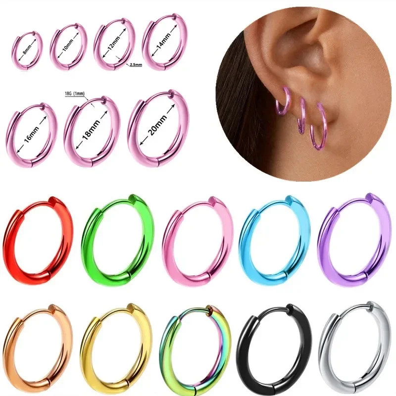 8/10/12/14/16/18/20mm Huggies Hoop Earring Helix Piercing Cartilage Hoops Tragus Earring Lobe Jewelry Pink Unisex Rook Earrings
8/10/12/14/16/18/20mm Huggies Hoop Earring Helix Piercing Cartilage Hoops Tragus Earring Lobe Jewelry Pink Unisex Rook Earrings