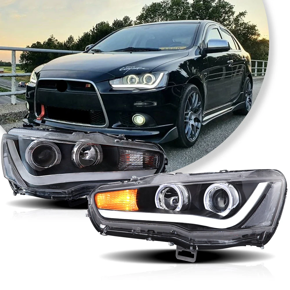 VLAND LED Headlights For 2008-17 Mitsubishi Lancer EVO X Full Black Sequential A Set
VLAND LED Headlights For 2008-17 Mitsubishi Lancer EVO X Full Black Sequential A Set