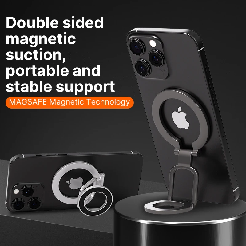 Double Magnetic Cell Phone Ring Holder for Magsafe for IPhone 15/16 Foldable Phone Stand with Strong Magnet Phone Grip Kickstand
Double Magnetic Cell Phone Ring Holder for Magsafe for IPhone 15/16 Foldable Phone Stand with Strong Magnet Phone Grip Kickstand