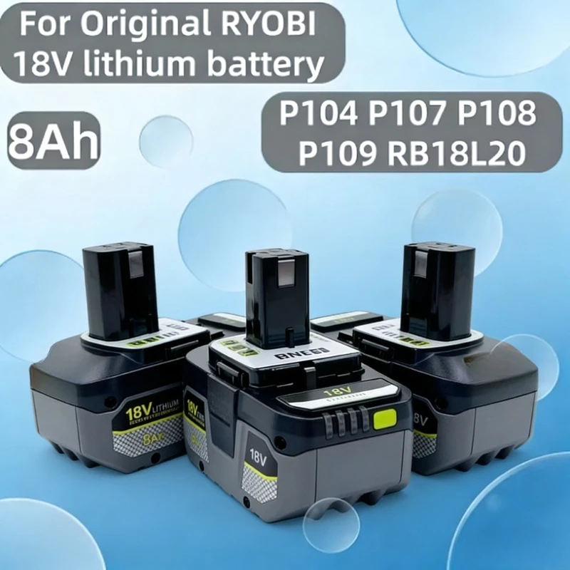 100% Original RYOBI ONE+ 18V cycle-resistant lithium battery, ideal replacement for ONE+ power tools P108 RB18L50
100% Original RYOBI ONE+ 18V cycle-resistant lithium battery, ideal replacement for ONE+ power tools P108 RB18L50