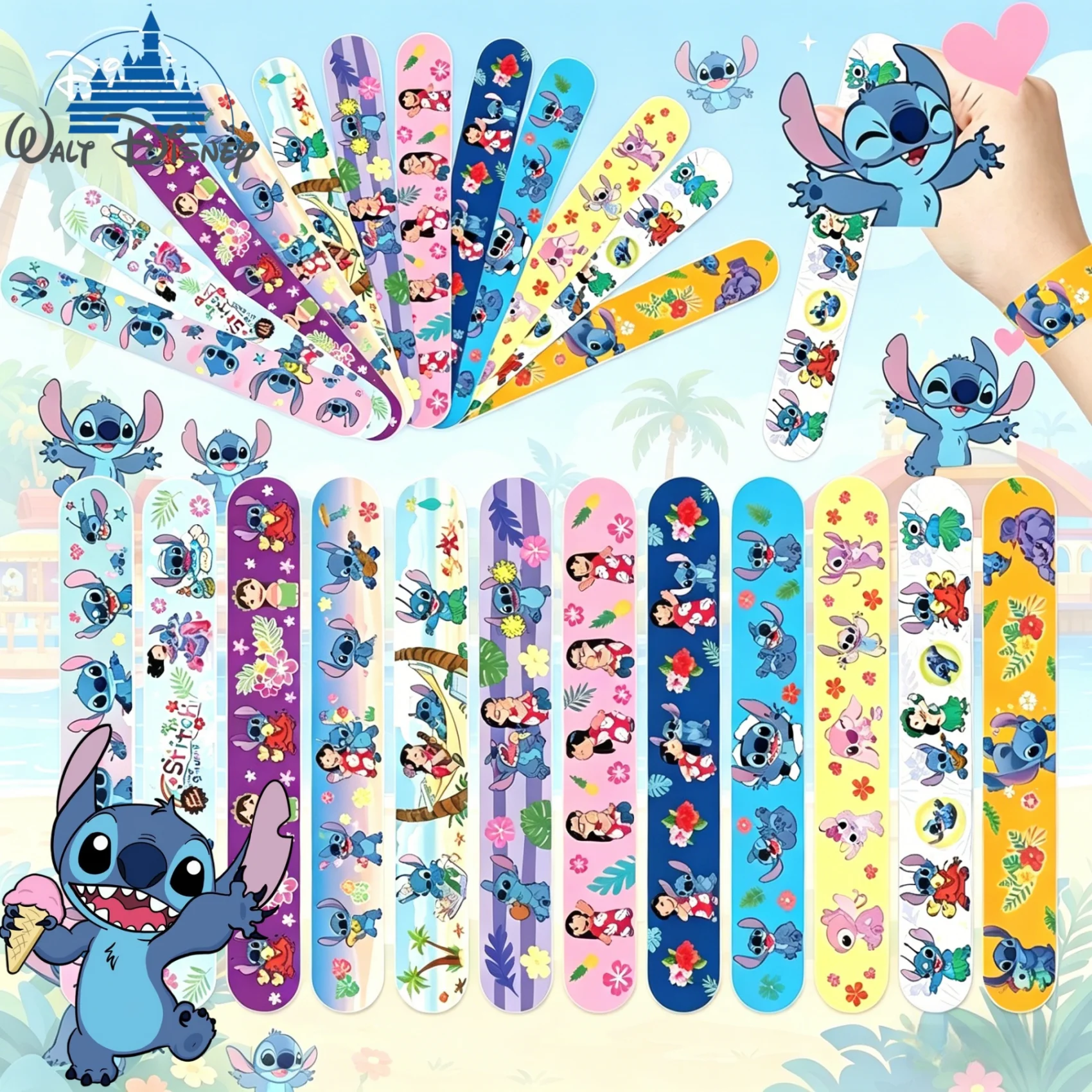 12~48PCS Disney Stitch Slap Bracelets Circle Multiple Styles Theme Birthday Party Decoration Wristband Slap Bracelet Gifts Toys
12~48PCS Disney Stitch Slap Bracelets Circle Multiple Styles Theme Birthday Party Decoration Wristband Slap Bracelet Gifts Toys