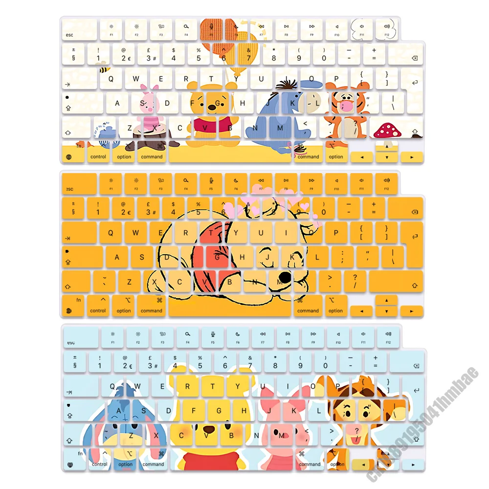 Pooh Bear Eeyore EU Layout Soft Silicone Keyboard Cover for Macbook pro 14 M1 M2 M3 A2442 A2485 A2779 A2780 Air M2 A2681 A2941
Pooh Bear Eeyore EU Layout Soft Silicone Keyboard Cover for Macbook pro 14 M1 M2 M3 A2442 A2485 A2779 A2780 Air M2 A2681 A2941