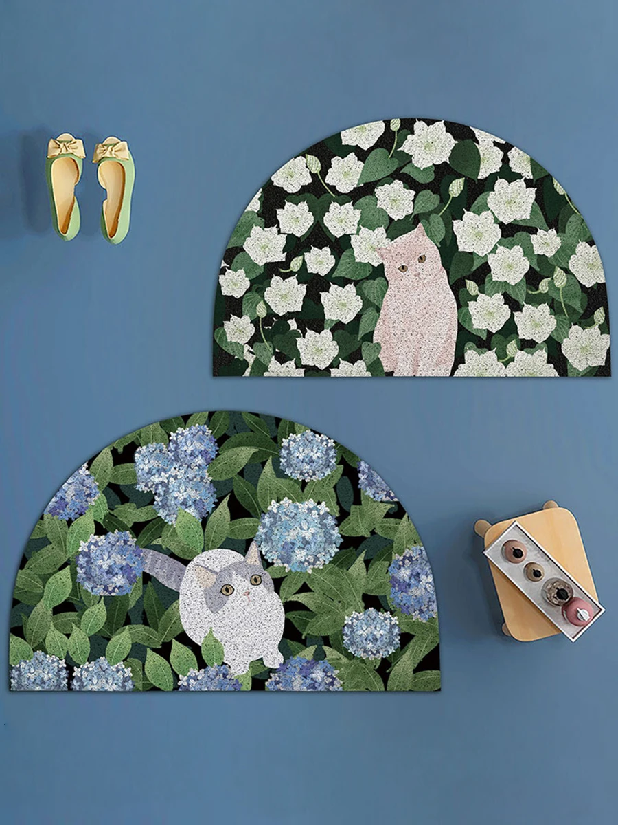 Cute Cartoon Door Mat Semi-Circular Silk Loop Home Use Entrance Mat lway Foot Pad Easy to Clean Cusizable PVC Material
Cute Cartoon Door Mat Semi-Circular Silk Loop Home Use Entrance Mat lway Foot Pad Easy to Clean Cusizable PVC Material