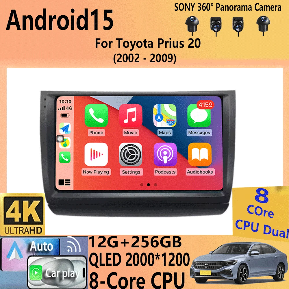 Car Radio Android 15 Carplay Auto WIFI+4G For Toyota Prius 20 2002-2009 Multimedia Video Player GPS Navigation Stereo Head Unit
Car Radio Android 15 Carplay Auto WIFI+4G For Toyota Prius 20 2002-2009 Multimedia Video Player GPS Navigation Stereo Head Unit