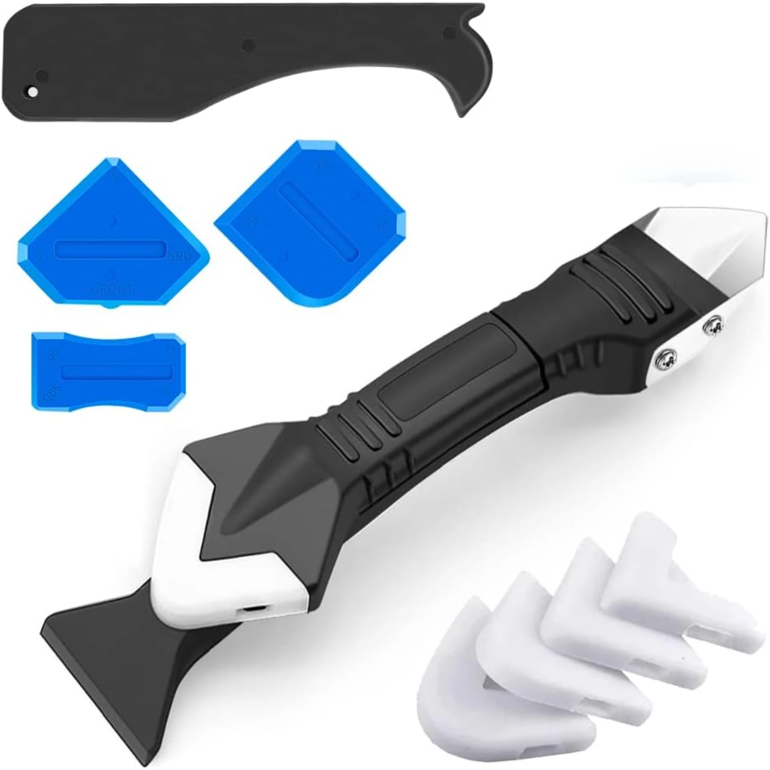 High-Quality Blue 3 in 1 Stainless Steelhead Silicone Caulking Tool with Reusable Silicone Pads for Precision Sealant Finishing
High-Quality Blue 3 in 1 Stainless Steelhead Silicone Caulking Tool with Reusable Silicone Pads for Precision Sealant Finishing