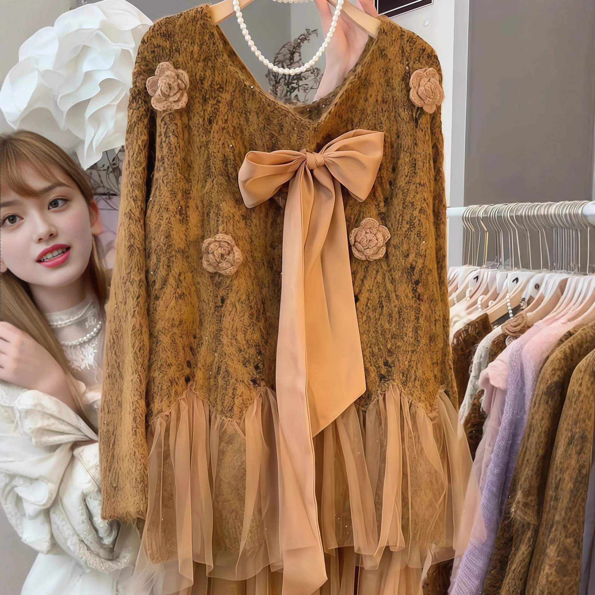 Ele Floral Knot Sweater Thiened Autumn Winter New Arrival Beautiful Top Ladies Premium Faion Clothing
Ele Floral Knot Sweater Thiened Autumn Winter New Arrival Beautiful Top Ladies Premium Faion Clothing