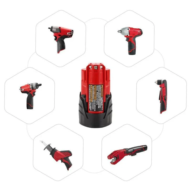 Замена аккумулятора для ручной дрели Milwaukee M12 12 В, 6,0 Ач, аксессуар для электроинструмента.
Замена аккумулятора для ручной дрели Milwaukee M12 12 В, 6,0 Ач, аксессуар для электроинструмента.