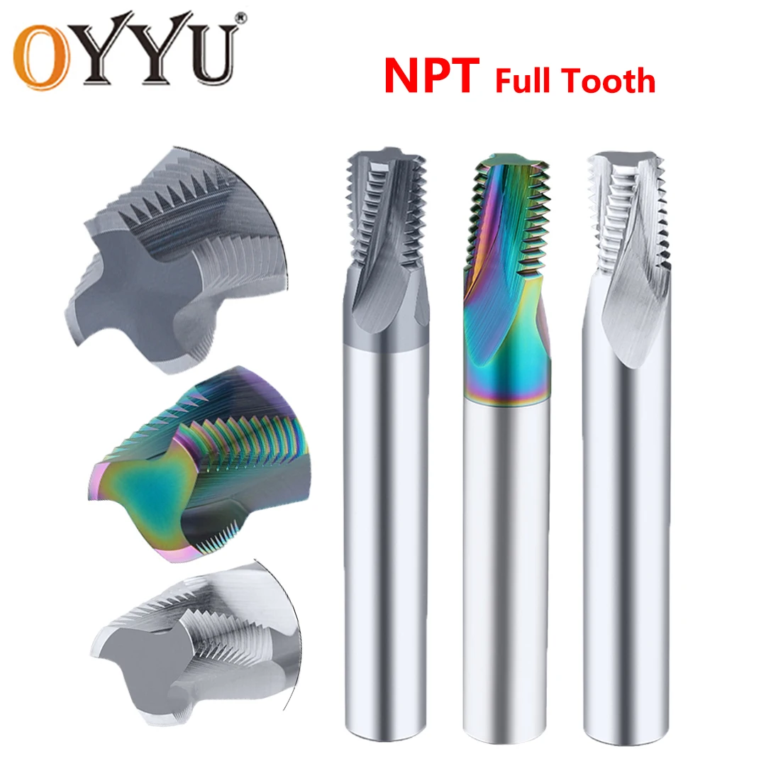 OYYU CNC Machine Solid NPT American Thread Milling Carbide Full Tooth Endmill 1/16 1/8x27 1/4 3/8 x18 1/2 ,3/4 x14 CNC End Mills
OYYU CNC Machine Solid NPT American Thread Milling Carbide Full Tooth Endmill 1/16 1/8x27 1/4 3/8 x18 1/2 ,3/4 x14 CNC End Mills