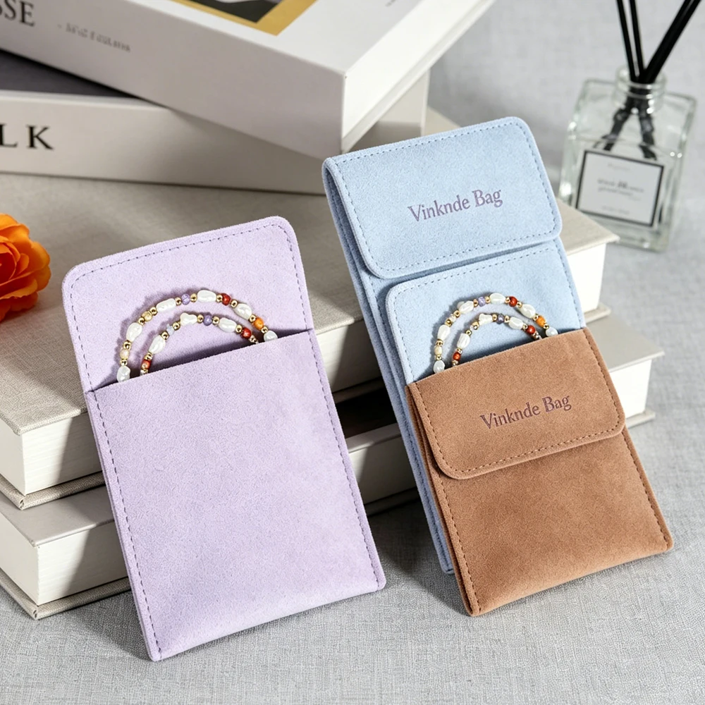 100Pcs Custom Logo Microfiber Jewellery Gift Pouch Soft Velvet Bracelet Ring Earrings Brooch Keychain Jewelry Packaging Pouches
100Pcs Custom Logo Microfiber Jewellery Gift Pouch Soft Velvet Bracelet Ring Earrings Brooch Keychain Jewelry Packaging Pouches