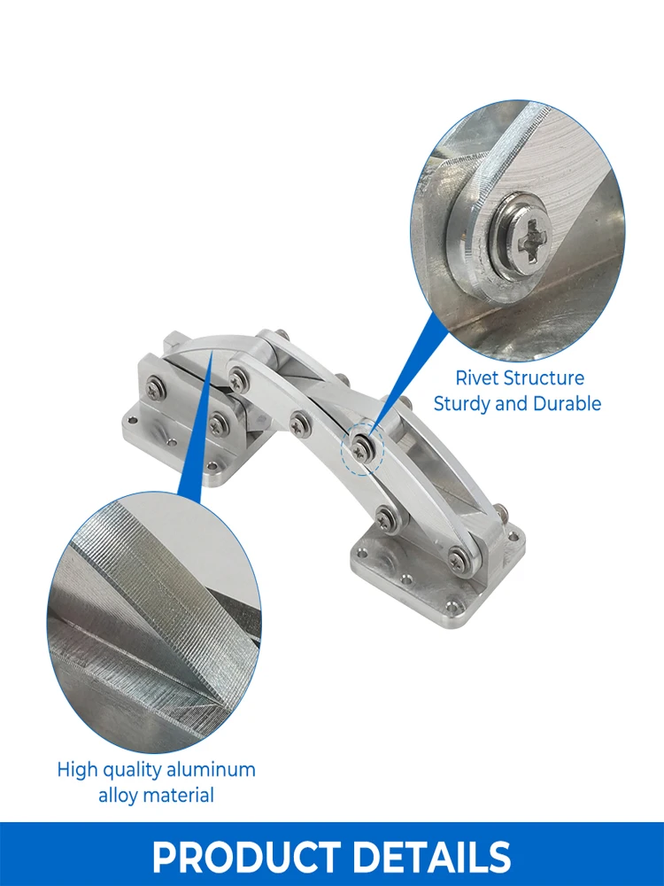 Large Hidden Scissor Hinge Adjustable 90° Heavy Duty Aluminum Hardware Extended
Large Hidden Scissor Hinge Adjustable 90° Heavy Duty Aluminum Hardware Extended 