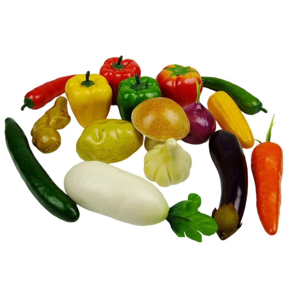 Colorful Artificial Vegetable Set Plastic Foam Pepper Radish Corn= Tomato Eggplant Vegetable Props Party Table Centerpiece Decor
Colorful Artificial Vegetable Set Plastic Foam Pepper Radish Corn= Tomato Eggplant Vegetable Props Party Table Centerpiece Decor