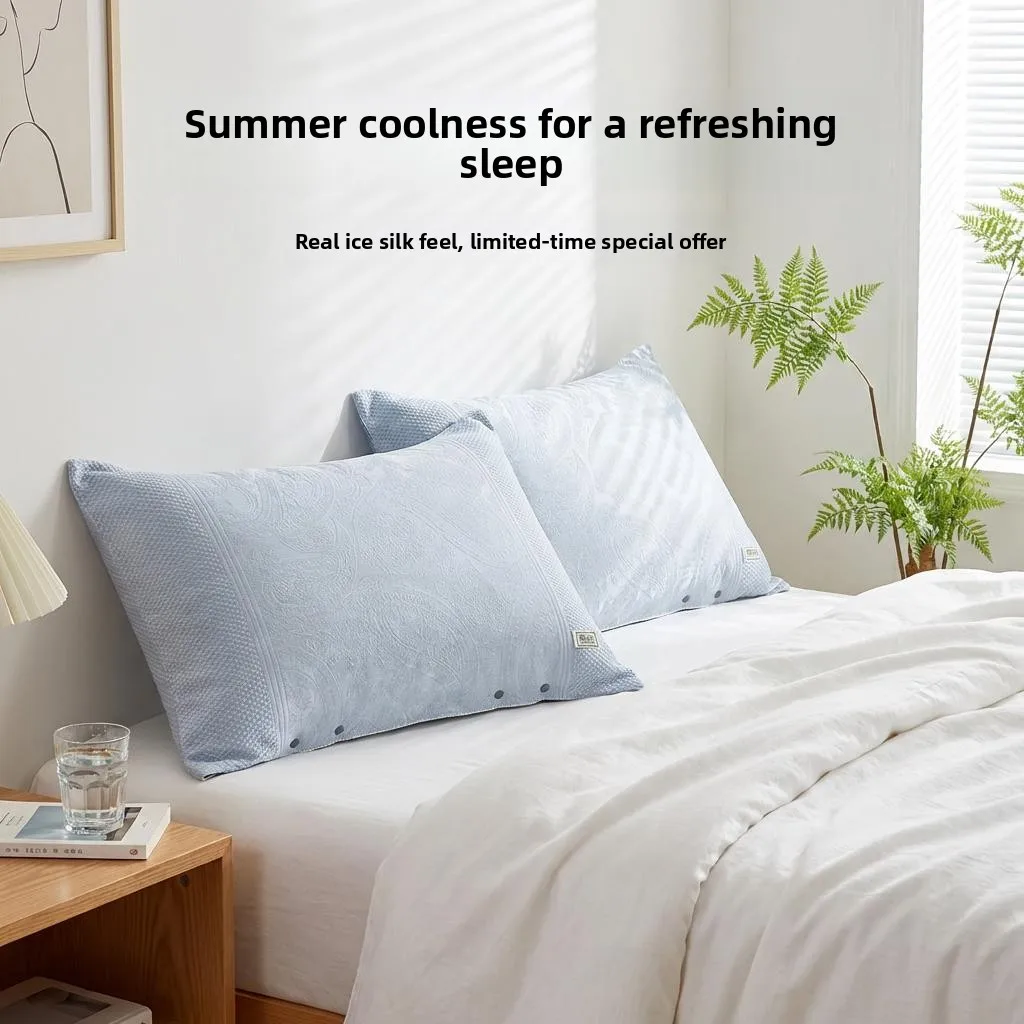 Ice Silk Buckle Pillowcase Bamboo Fiber Cool Sensation Gauze Pillow Towel Summer Anti-Head Oil Single Person Pillow Use
Ice Silk Buckle Pillowcase Bamboo Fiber Cool Sensation Gauze Pillow Towel Summer Anti-Head Oil Single Person Pillow Use