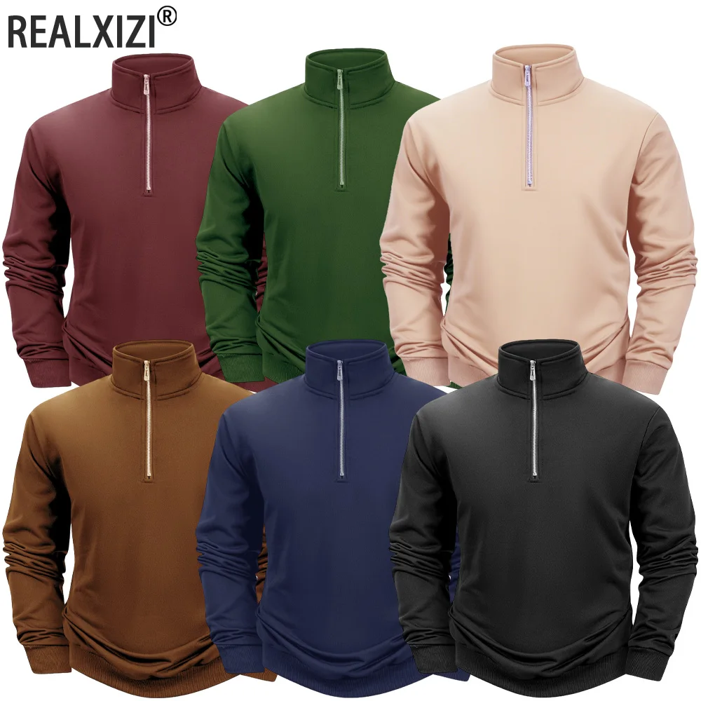 Autumn New Men's Casual Hooded Solid Color Zipper Pullover Sweatshirts Long Sleeve Outdoor Streetwear Warm Turtleneck Swea
Autumn New Men's Casual Hooded Solid Color Zipper Pullover Sweatshirts Long Sleeve Outdoor Streetwear Warm Turtleneck Swea