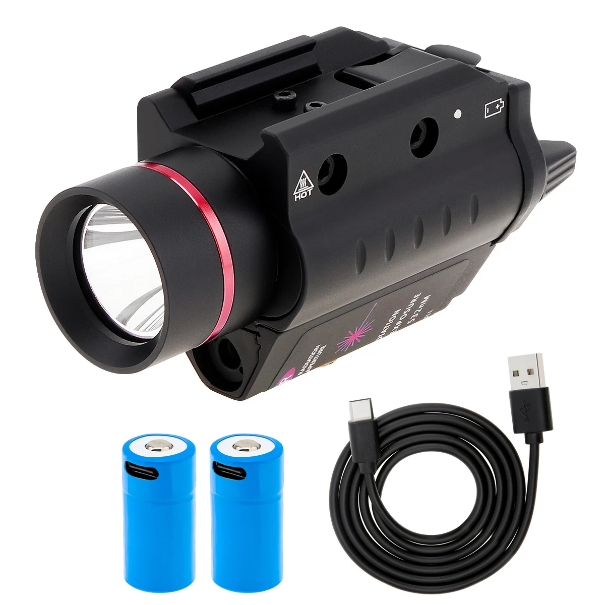 Red Laser Mini Tactical Flashlight for Pistol 20mm Rail Mount 16340 Rechargeable Battery LED Hunting Flashlight Torch Light
Red Laser Mini Tactical Flashlight for Pistol 20mm Rail Mount 16340 Rechargeable Battery LED Hunting Flashlight Torch Light