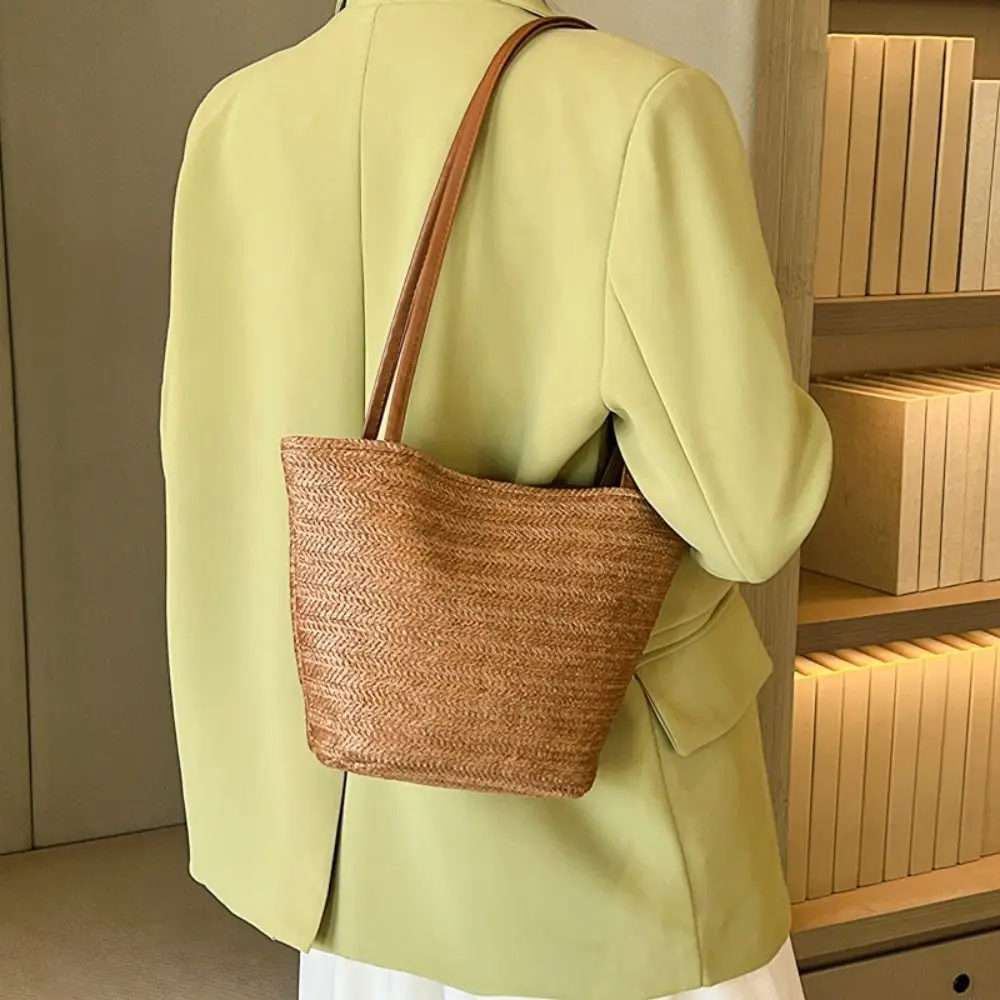 Women Straw Shoulder Bags Casual Handbags Totes Large Capacity Shopping Bags Beach Holiday Bags
Women Straw Shoulder Bags Casual Handbags Totes Large Capacity Shopping Bags Beach Holiday Bags