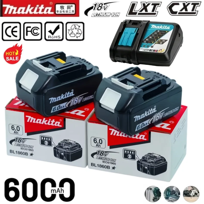 Authentic Makita LXT 18V 6.0Ah Lithium Battery Universal Fit BL1815 BL1830B BL1850B Power Drive Tools
Authentic Makita LXT 18V 6.0Ah Lithium Battery Universal Fit BL1815 BL1830B BL1850B Power Drive Tools