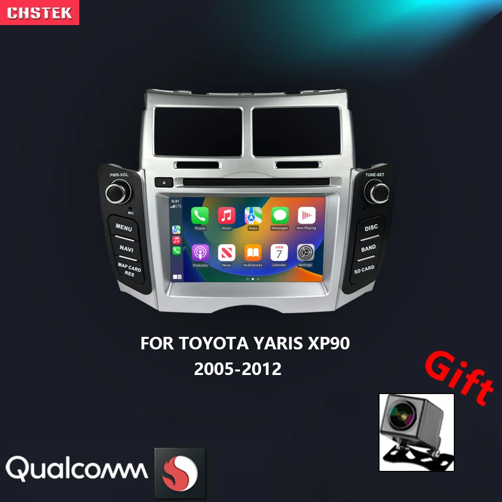 CHSTEK Car Radio Android 13 Carplay For Toyota Yaris XP90 Vitz Platz 2005-2012 Navigation Bluetooth5.0 WIFI 4G Multimedia Stereo
CHSTEK Car Radio Android 13 Carplay For Toyota Yaris XP90 Vitz Platz 2005-2012 Navigation Bluetooth5.0 WIFI 4G Multimedia Stereo