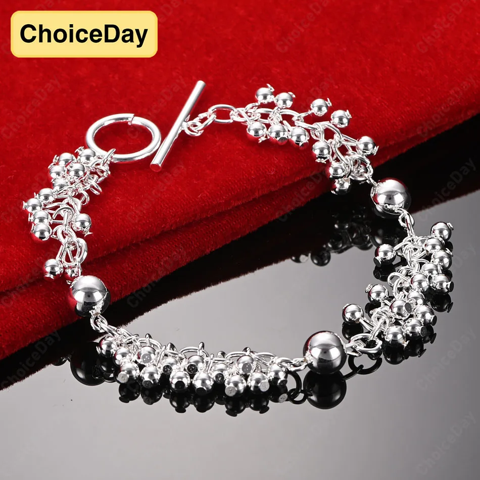 ChoiceDay 925 Sterling Silver 8 Inch 20cm Exquisite Beaded Bracelet Women Wedding Jewelry Gift Party Accessories
ChoiceDay 925 Sterling Silver 8 Inch 20cm Exquisite Beaded Bracelet Women Wedding Jewelry Gift Party Accessories