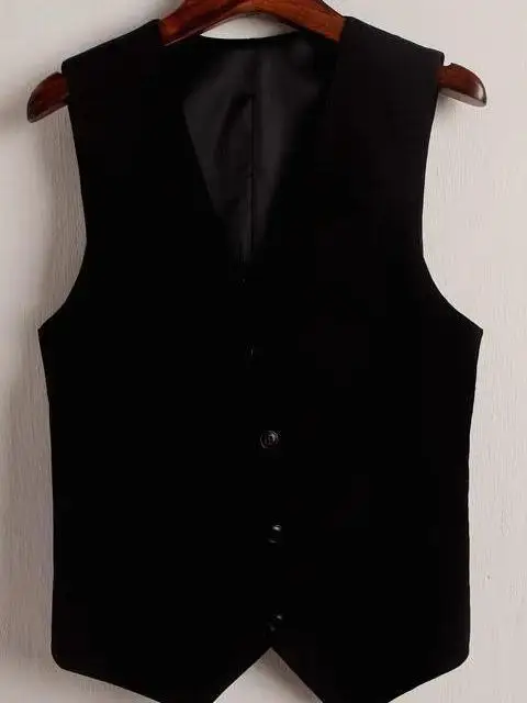 Bla Slim Fit Men's Vest Autumn Spring Thin Casual Briti Sle Wedding Suit Jaet New oming Faion V Ne Single Button
Bla Slim Fit Men's Vest Autumn Spring Thin Casual Briti Sle Wedding Suit Jaet New oming Faion V Ne Single Button