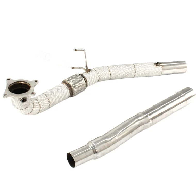 High Performance Quality Stainless Steel Straight Pipe Downpipe with Heat Shield for VW GOLF 6R 2.0T
High Performance Quality Stainless Steel Straight Pipe Downpipe with Heat Shield for VW GOLF 6R 2.0T