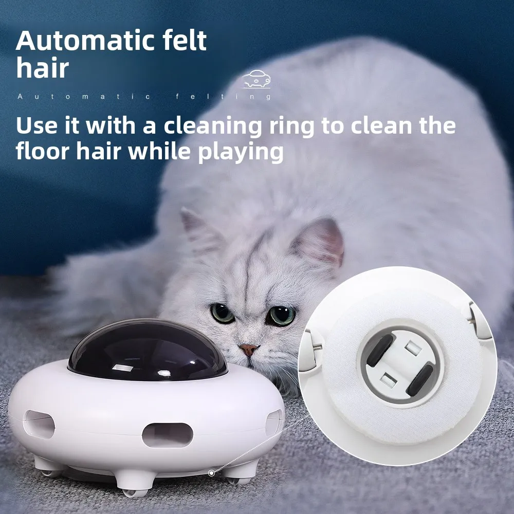 New Cat Automatic Teasing Toy Gravity UFO Intelligent Self Hi Feather Stick Electric Teasing Auto Glue Hair Pet Cat Toy Supplies
New Cat Automatic Teasing Toy Gravity UFO Intelligent Self Hi Feather Stick Electric Teasing Auto Glue Hair Pet Cat Toy Supplies