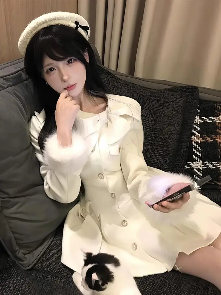 Korea Chic Bow Pleated A-line Mini Dress Women Spring Elegant Even Party One Piece Dress Sweet Girl Long Sleeve Solid Dresses
Korea Chic Bow Pleated A-line Mini Dress Women Spring Elegant Even Party One Piece Dress Sweet Girl Long Sleeve Solid Dresses