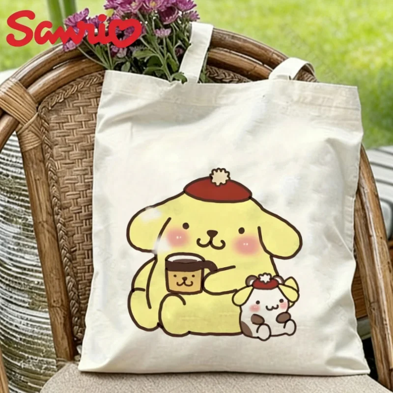 1PC Kawaii Sanrio Pompompurin Coffee Print Canvas Tote Bag Eco Reusable Shoulder Shopper
1PC Kawaii Sanrio Pompompurin Coffee Print Canvas Tote Bag Eco Reusable Shoulder Shopper