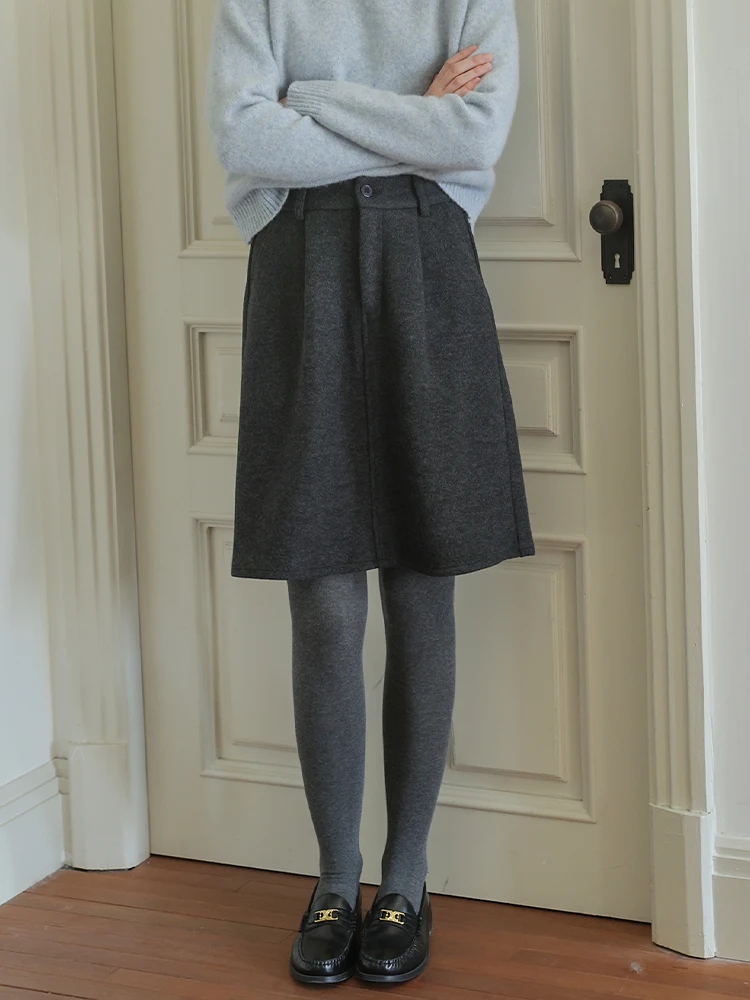 Retro Pure Color Small Size Woolen Skirt Women's Autumn Winter Hide Meat Flower Bud Skirt Layer High Waist A-Line ort ...
Retro Pure Color Small Size Woolen Skirt Women's Autumn Winter Hide Meat Flower Bud Skirt Layer High Waist A-Line ort ...