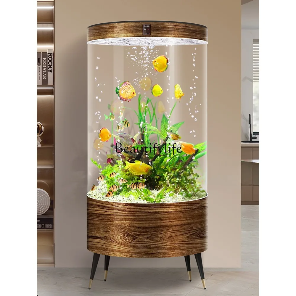 Creative Glass Fish Tank round Living Room Small and Medium Size Aquarium Loop Filter Change Water
Creative Glass Fish Tank round Living Room Small and Medium Size Aquarium Loop Filter Change Water