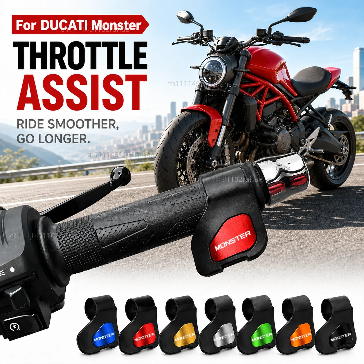 For DUCATI Monster 796 Hypermotard Monster 696 695 2015 Motorcycle Throttle Assistant Clip Labor Saver Acceleration Labor-saving
For DUCATI Monster 796 Hypermotard Monster 696 695 2015 Motorcycle Throttle Assistant Clip Labor Saver Acceleration Labor-saving