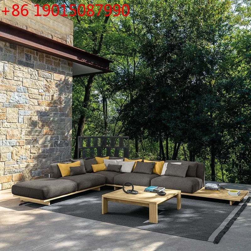 Nordic outdoor leisure teak sofa courtyard waterproof and sunscreen hotel villa homestay terrace preservative solid wood
Nordic outdoor leisure teak sofa courtyard waterproof and sunscreen hotel villa homestay terrace preservative solid wood