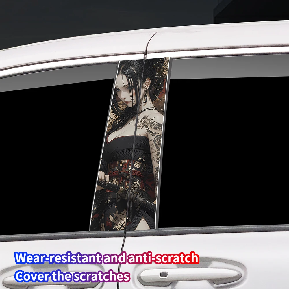 Tattooed Female Samurai Fashion Car B-Pillar Sticker Car Center Pillar Decorative Cover Scratch Waterproof Decal Car Accessories
Tattooed Female Samurai Fashion Car B-Pillar Sticker Car Center Pillar Decorative Cover Scratch Waterproof Decal Car Accessories