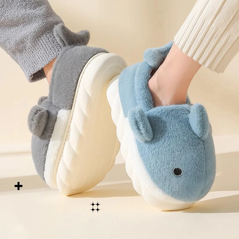 Whale Slippers Couple Slippers His and Hers 2025 New Winter Slippers Warm Cotton Indoor Shoes
Whale Slippers Couple Slippers His and Hers 2025 New Winter Slippers Warm Cotton Indoor Shoes