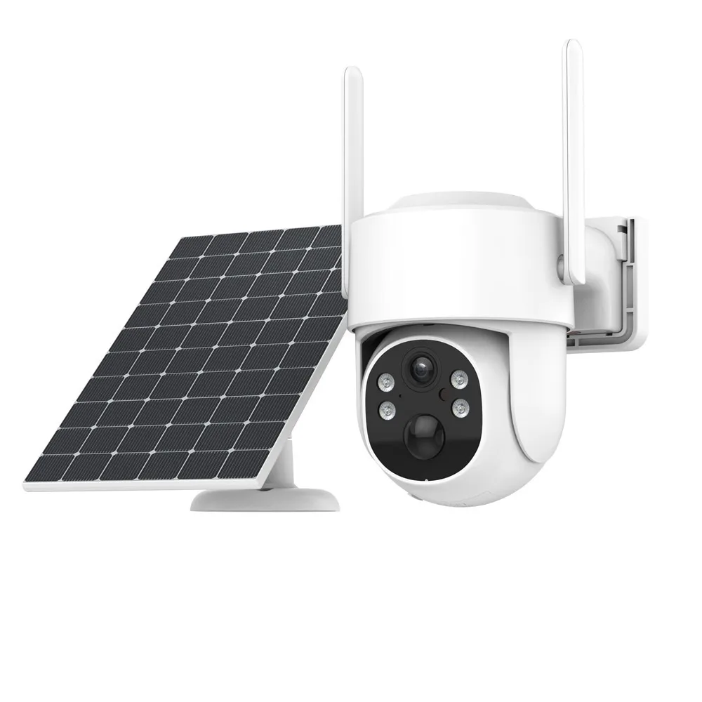 4MP Solar Camera WiFi Low Consumption PTZ Cameras Outdoor Video Motion Detection Surveillance Cam Built-in Battery iCsee App
4MP Solar Camera WiFi Low Consumption PTZ Cameras Outdoor Video Motion Detection Surveillance Cam Built-in Battery iCsee App